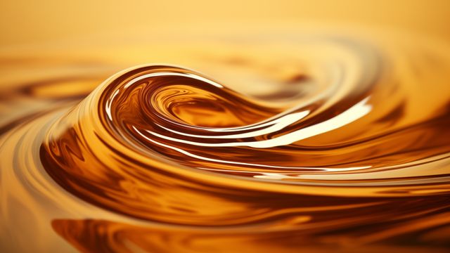 A swirl of honey. 