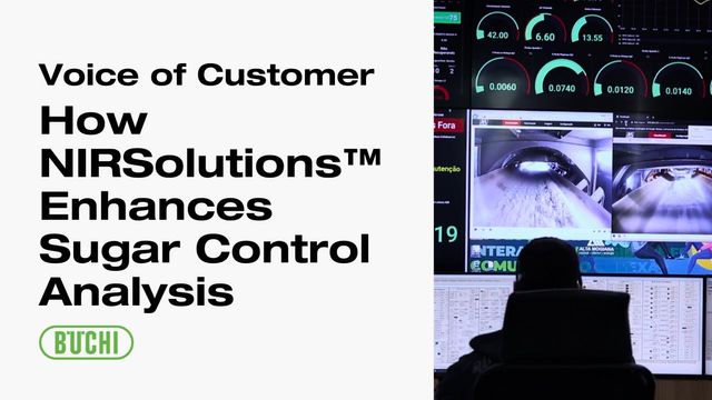 How can BUCHI NIRSolutions™ be an asset to performing control analysis in sugar 