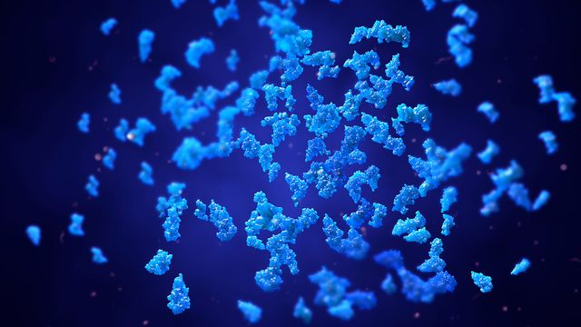 3d illustration of proteins 